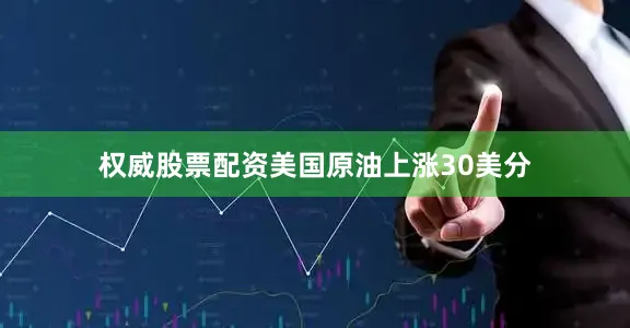 权威股票配资美国原油上涨30美分