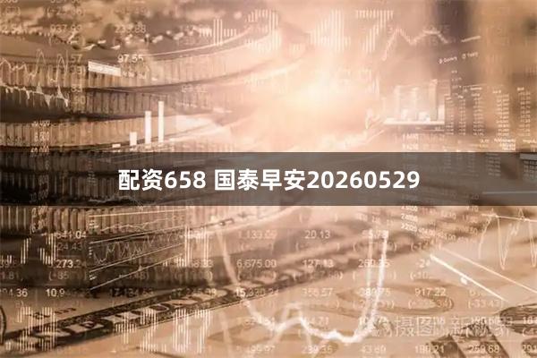 配资658 国泰早安20260529